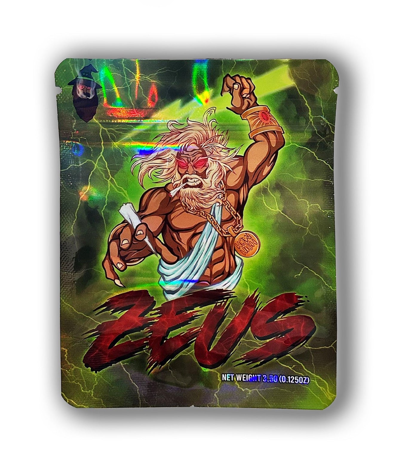 Zeus Mylar Bags | 50pc 3.5g Exotic Resealable Storage Set Mylar Exoticz