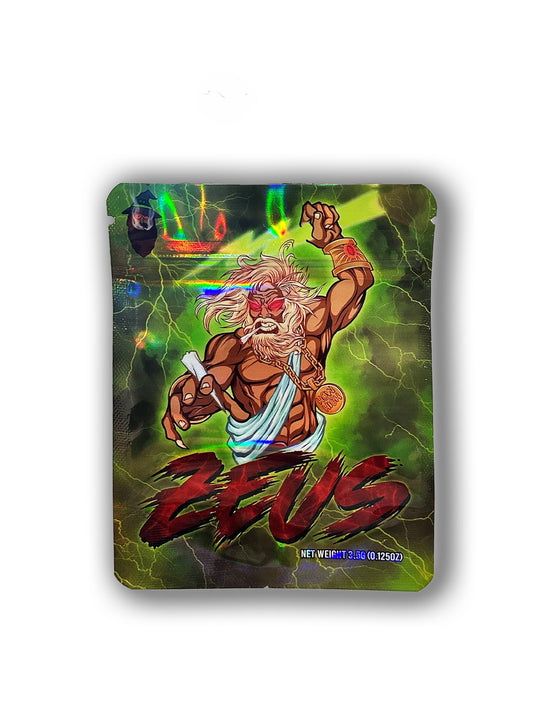 Zeus Mylar Bags | 50pc 3.5g Exotic Resealable Storage Set Mylar Exoticz