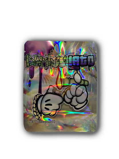 Bamboo Lato Mylar Bags | 50pc 3.5g Exotic Resealable Storage Set Mylar Exoticz