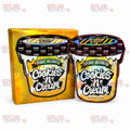 Cookies N Cream Mylar Bags + Matching Boxes | 3.5g Exotic Resealable Storage Set