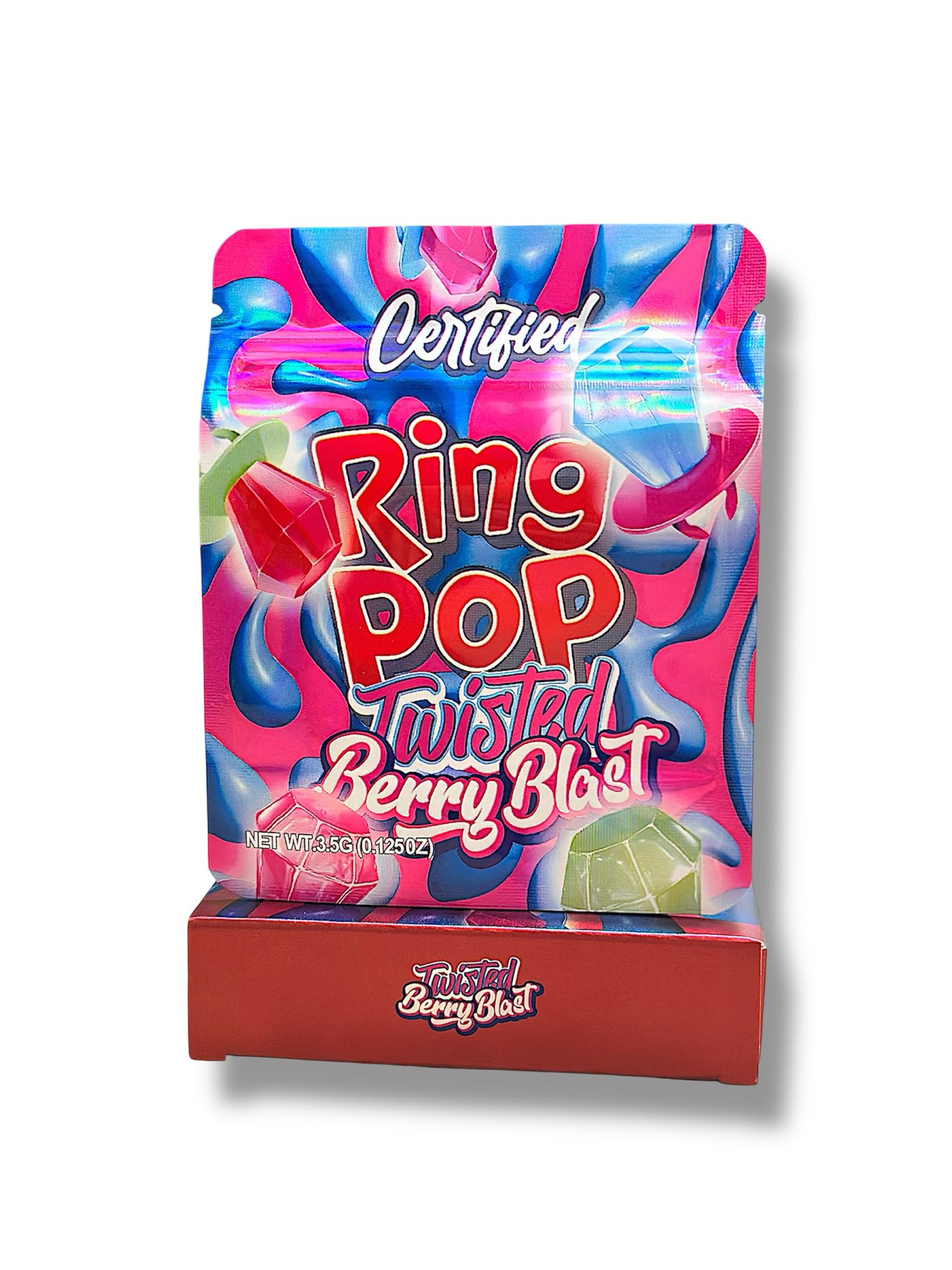 Ring Popz Mylar Bags + Boxes | 100pc 3.5g Exotic Storage Set Mylar Exoticz