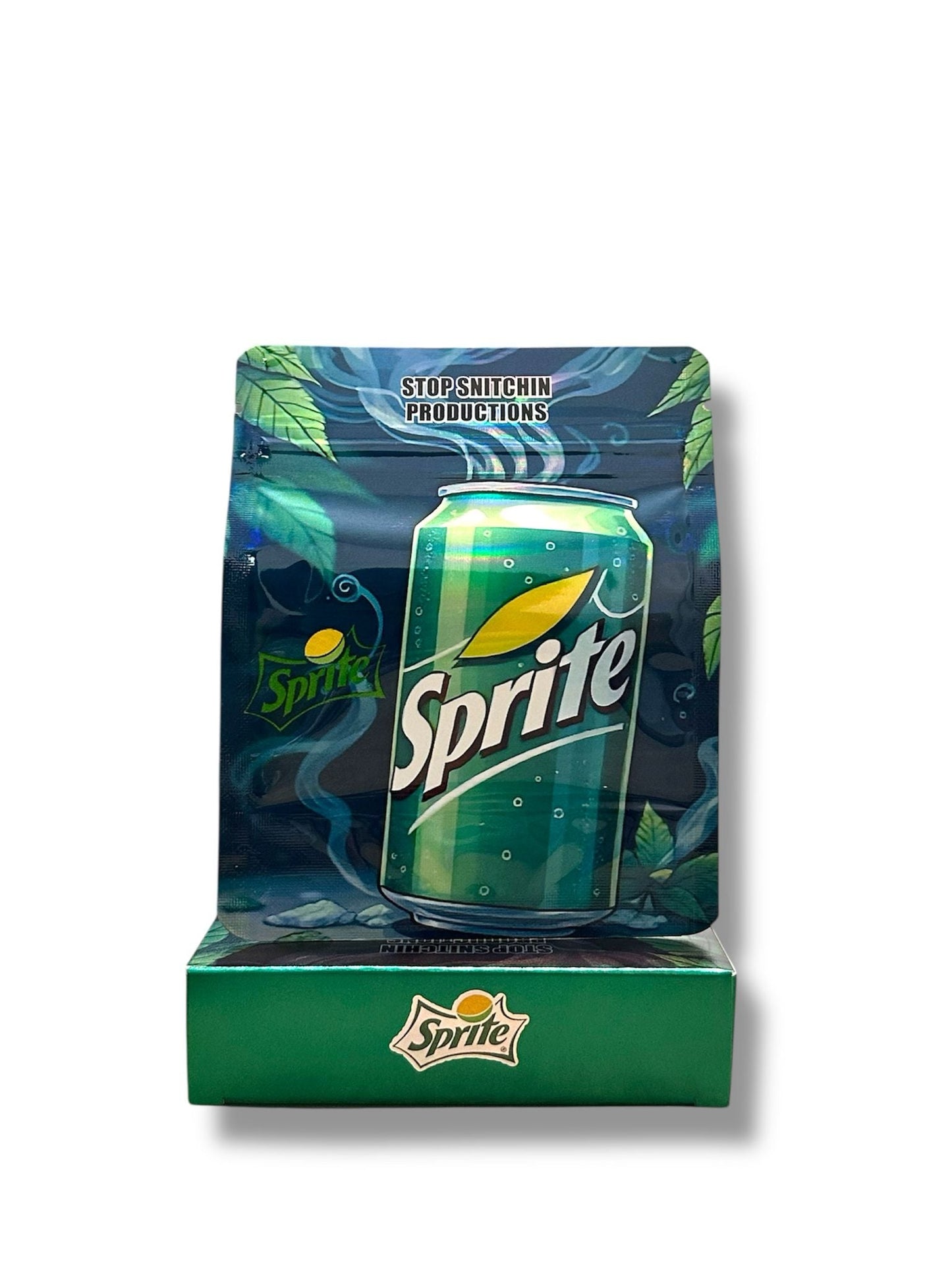 Sprite Mylar Bags + Boxes | 100pc 3.5g Exotic Storage Set – Clear Back Mylar Exoticz