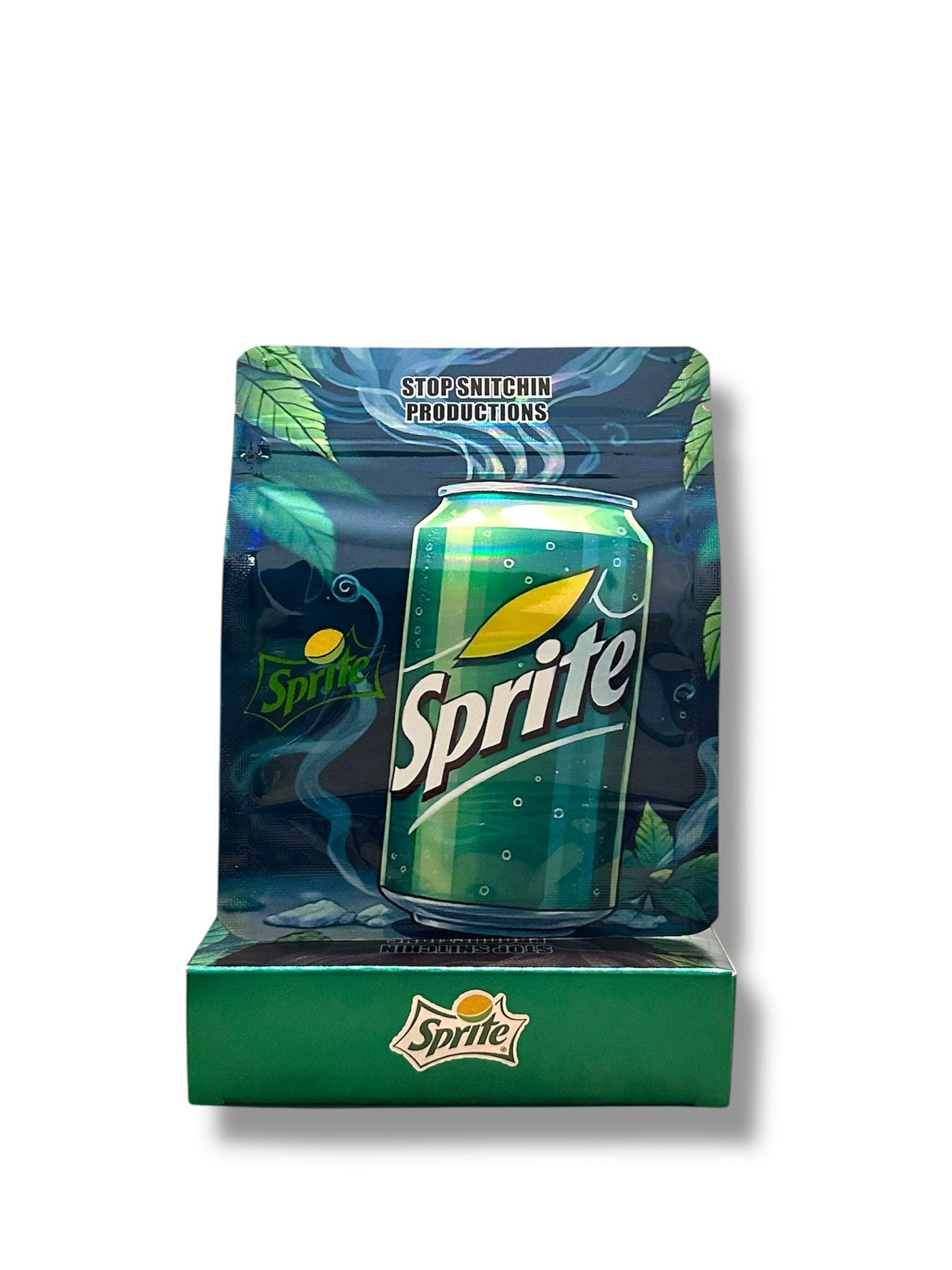 Sprite Mylar Bags + Boxes | 100pc 3.5g Exotic Storage Set – Clear Back Mylar Exoticz