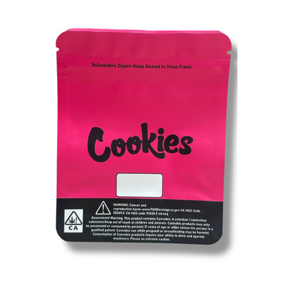 Cookies Mylar Bags | 50pc 3.5g Exotic Resealable Storage Set Cookies