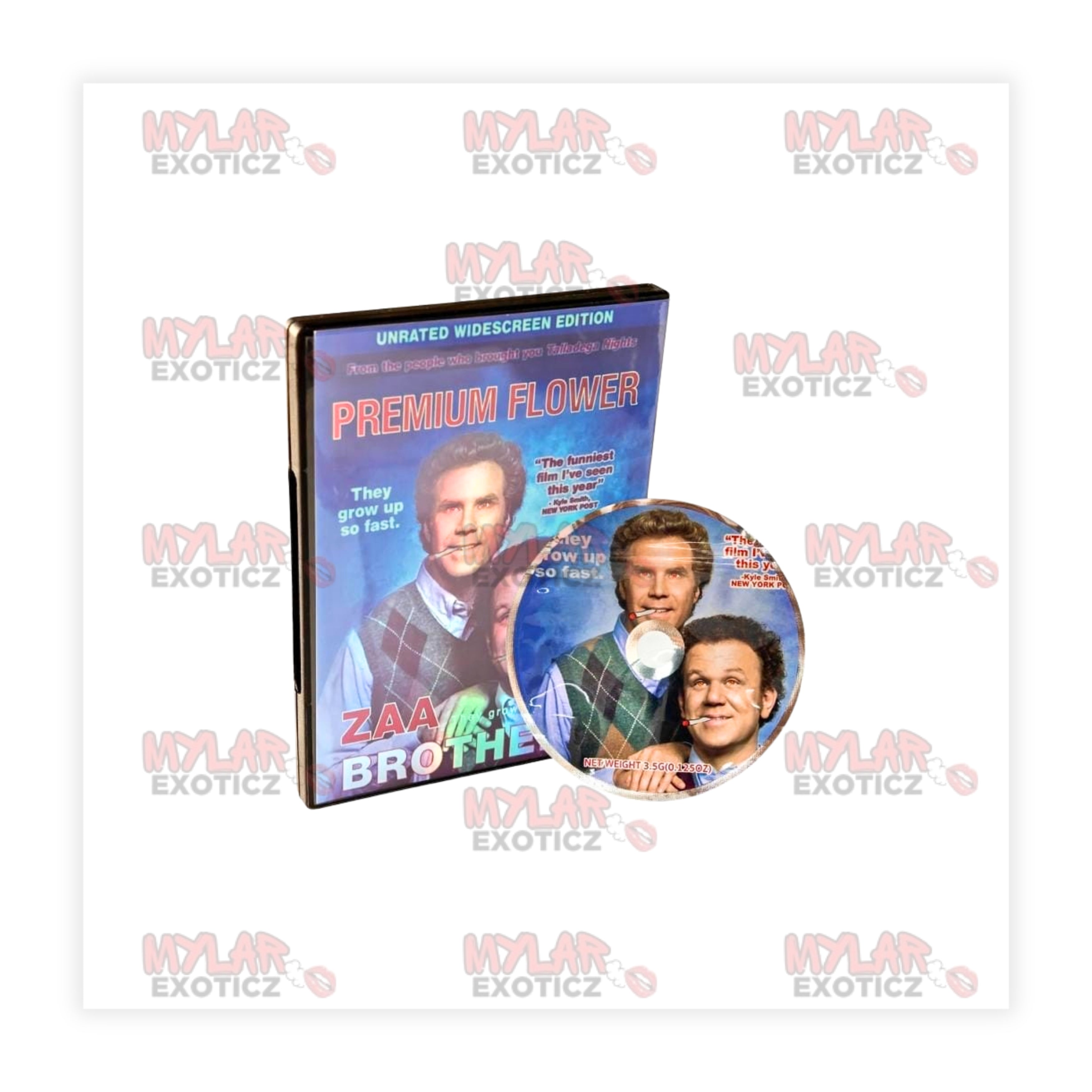ZAA Brothers Exotic 3.5g DVD Case & Mylar Bag – Matching Storage Set Mylar Exoticz