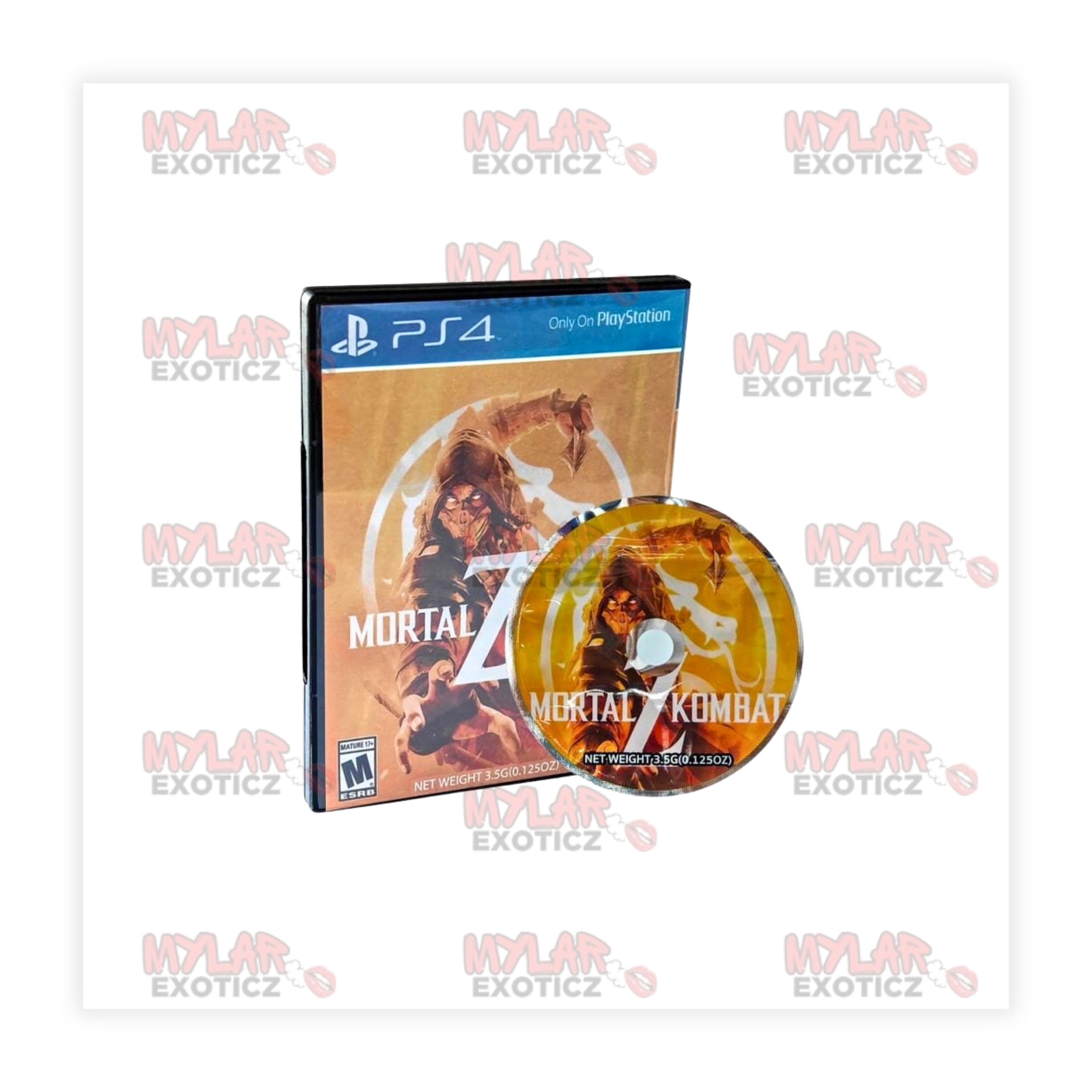 Mortal Kombat Exotic 3.5g DVD Case & Mylar Bag – Matching Storage Set Mylar Exoticz