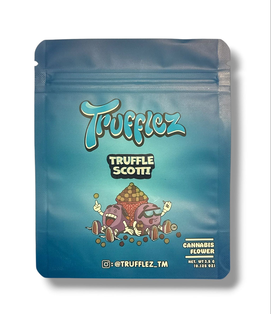 Trufflez Mylar Bag | 50pc 3.5g Truffle Scotti Exotic Resealable Storage Set Mylar Exoticz