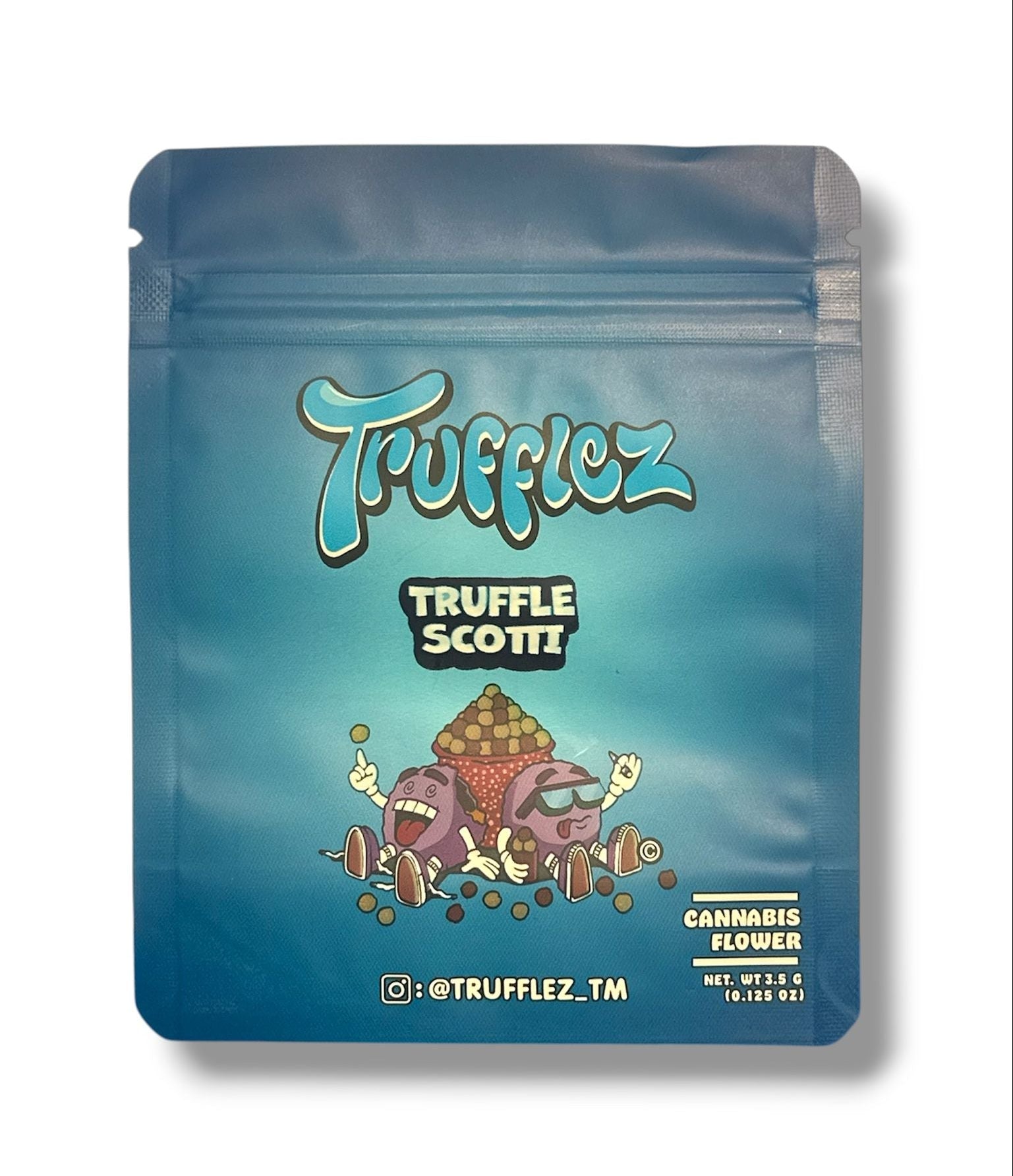 Trufflez Mylar Bag | 50pc 3.5g Truffle Scotti Exotic Resealable Storage Set Mylar Exoticz