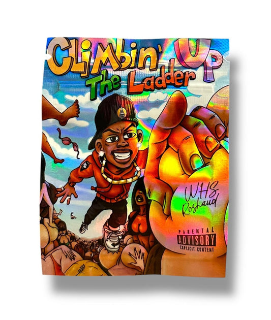 Climbin’ Up The Ladder Mylar Bags | 100pc 1g Exotic Resealable Storage Set Mylar Exoticz