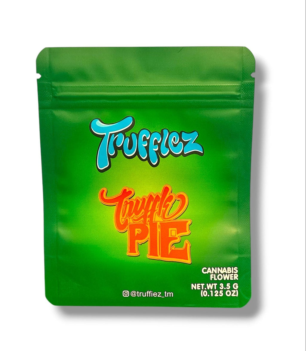 Trufflez Mylar Bag | 50pc 3.5g Truff Pie Exotic Resealable Storage Set Mylar Exoticz
