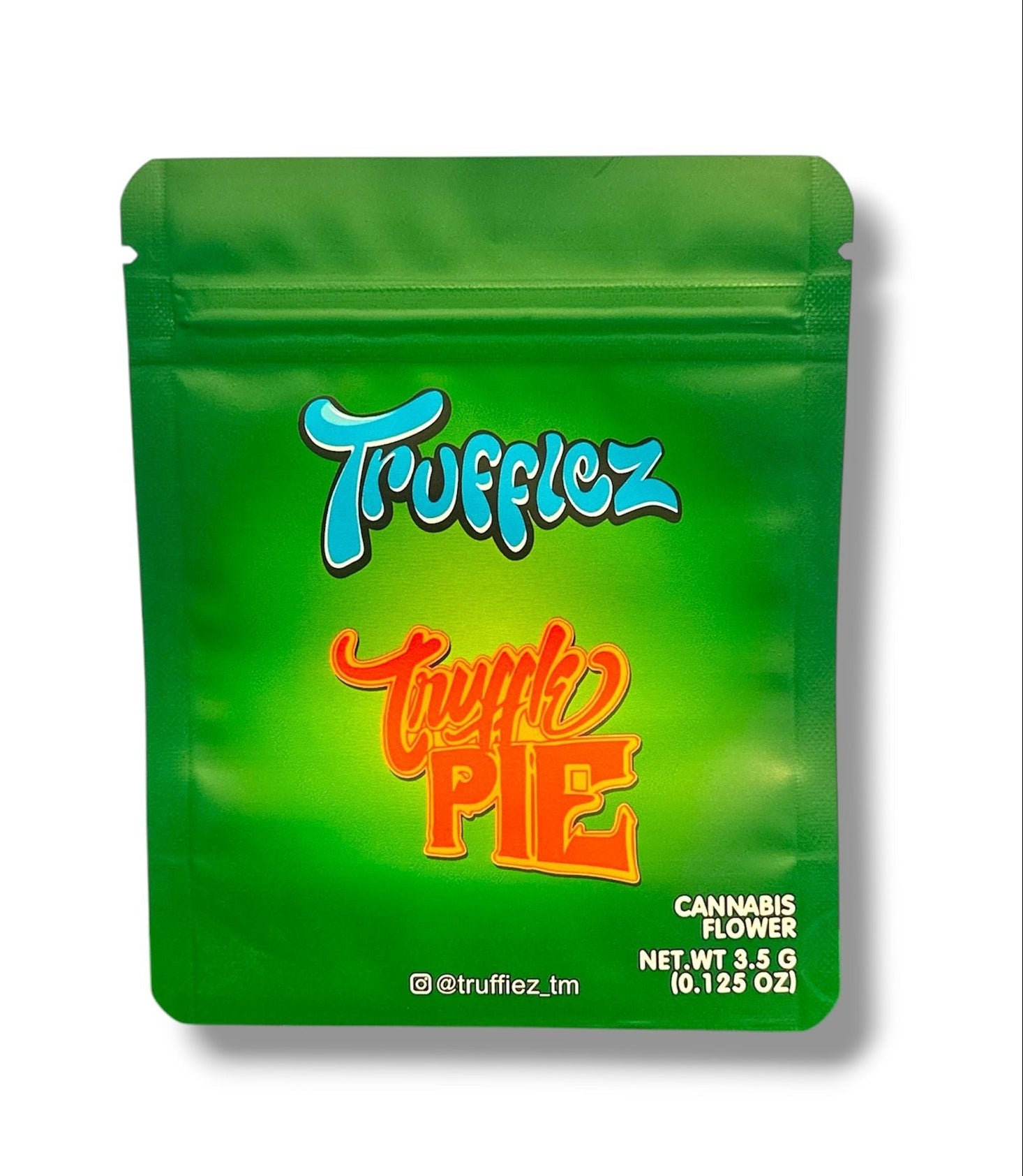Trufflez Mylar Bag | 50pc 3.5g Truff Pie Exotic Resealable Storage Set Mylar Exoticz
