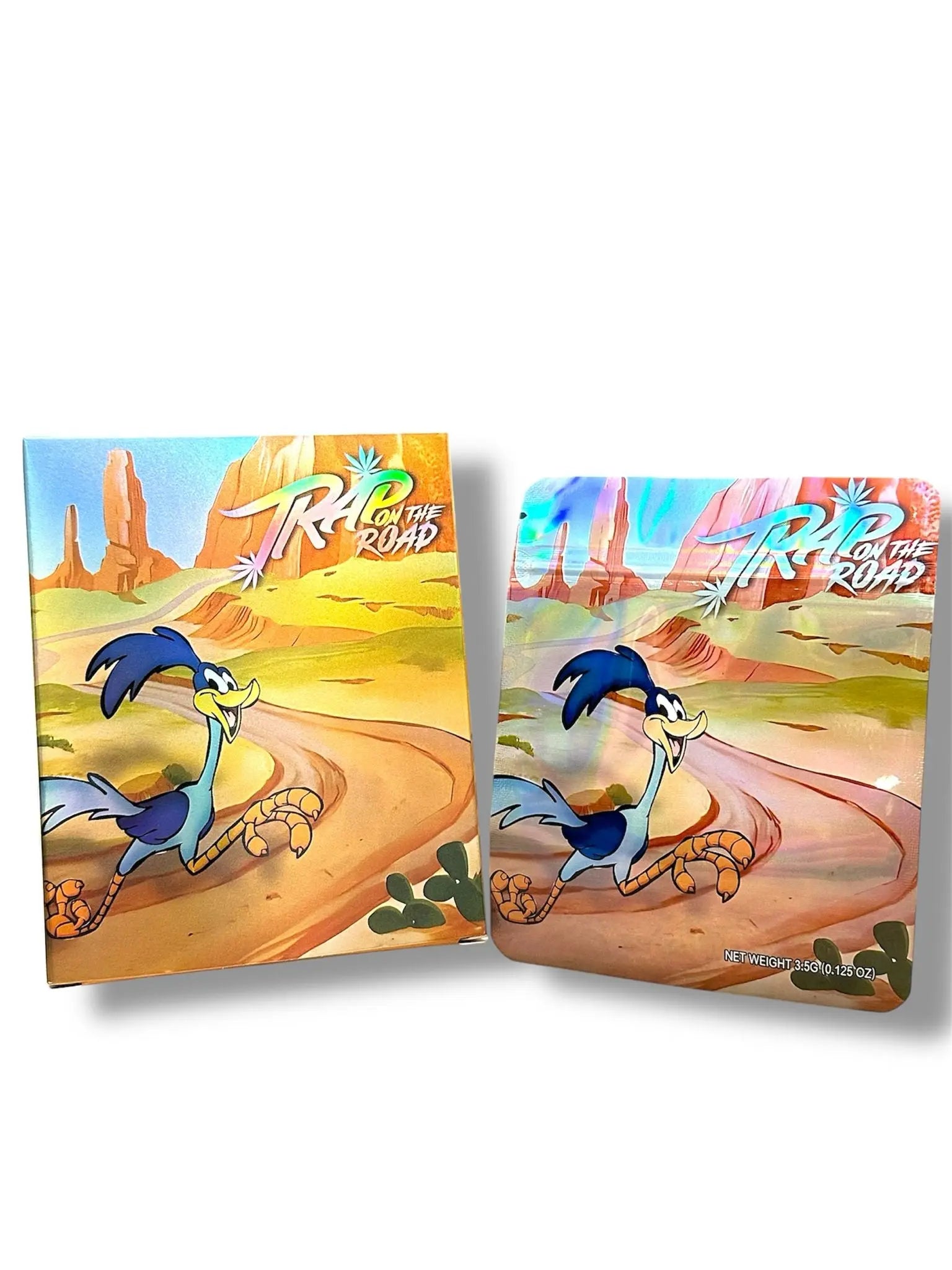 Woody Woodpecker Trap on the Road Mylar Bags + Boxes | 100pc 3.5g Exotic Storage Set Mylar Exoticz