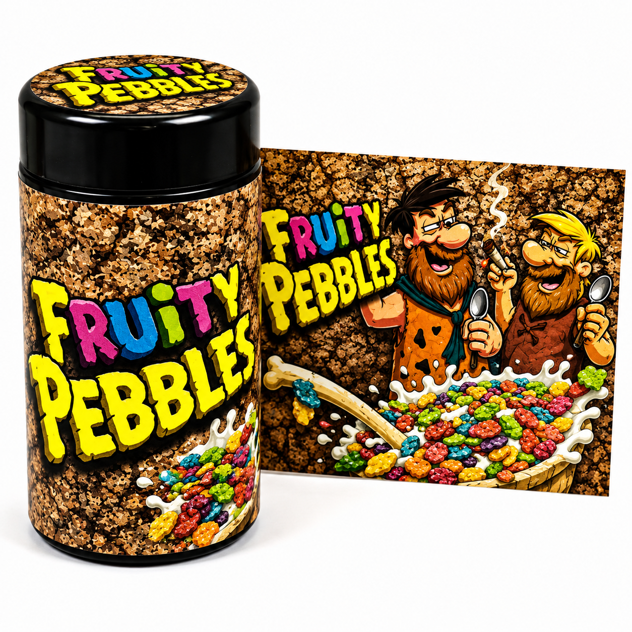 Fruity Pebbles Miron Jars | 10 Pack Premium UV-Protective Storage Jars
