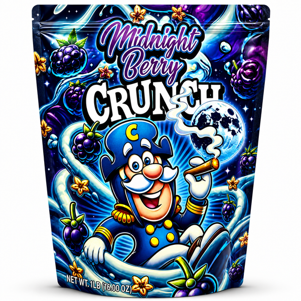 Midnight Berry Crunch Mylar Bags | 1 Pound Exotic Resealable Storage Bags