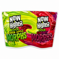 Now & Higher Sour Green Apple Morphs x Sour Cherry Morphs 2-in-1 Mylar Bags | 7g Exotic Resealable Storage Bags