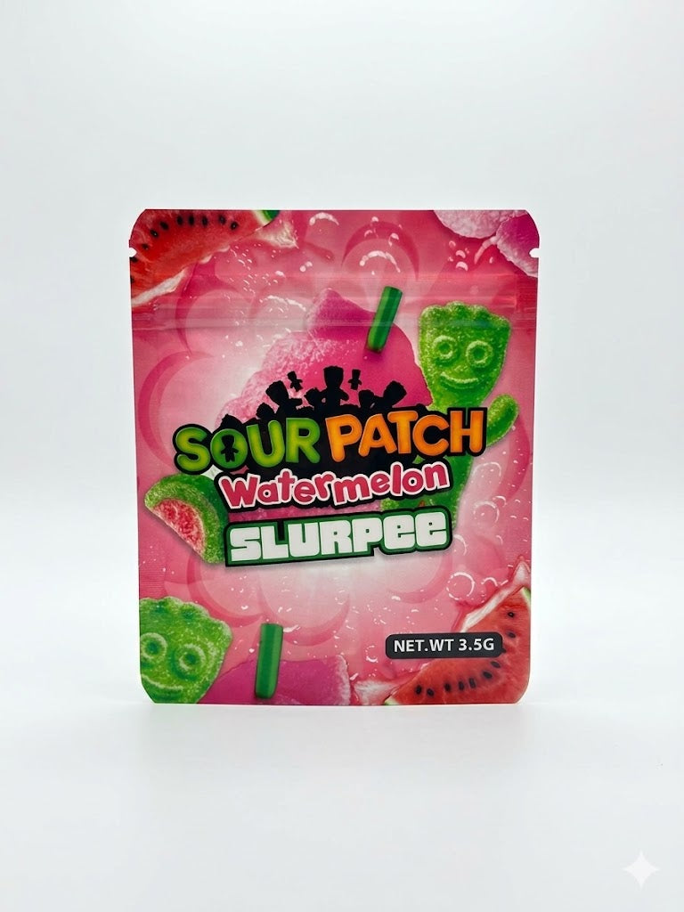 Watermelon Slush Mylar Bags | 3.5g Exotic Resealable Storage Bags