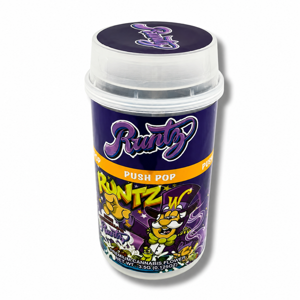 Push Pop Captain Crunch Runty Packaging Containers | 10 Pack Reusable Storage Tubes