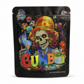 Gumbo Skeleton Mylar Bags | 3.5g Holographic Resealable Storage Bags