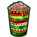 Peppermint Drink Mylar Bags | 3.5g Exotic Die Cut Resealable Storage Bags