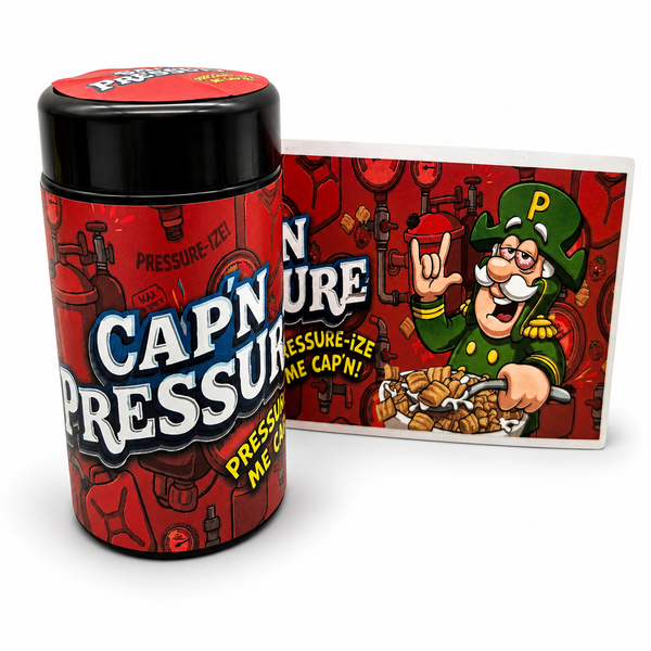 Cap'n Pressure Miron Jars | 10 Pack Premium UV-Protective Storage Jars