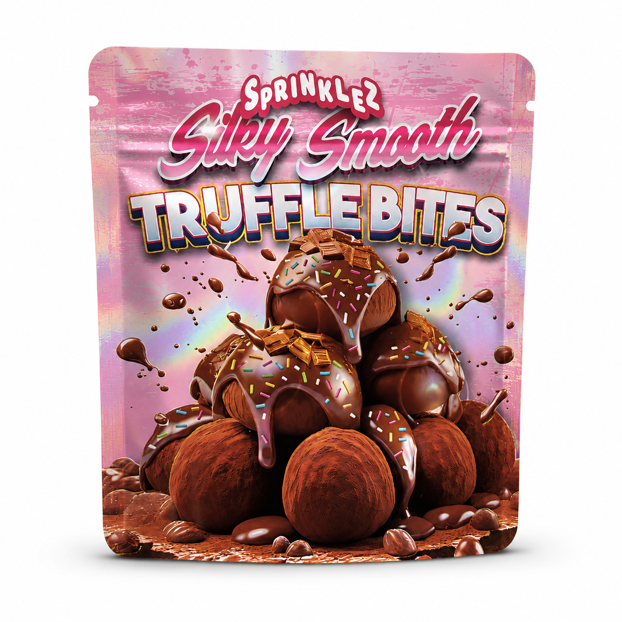 Sprinklez Silky Smooth Truffle Bites Mylar Bags | 3.5g Exotic Resealable Storage Bags