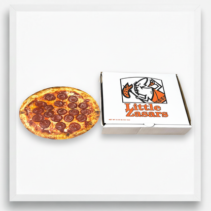 Little Zasars Pizza Box Mylar Bags Premium Card