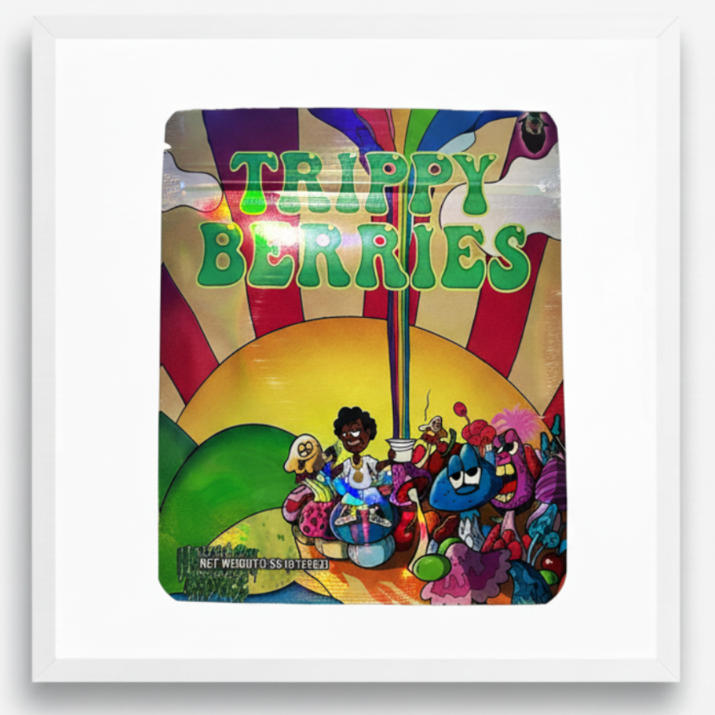 Trippy Berries Mylar Bags Premium Card