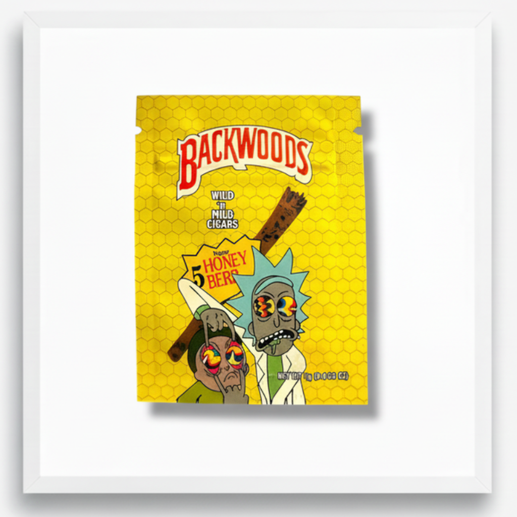 Backwoods Honey Berry Mylar Bags Premium Card