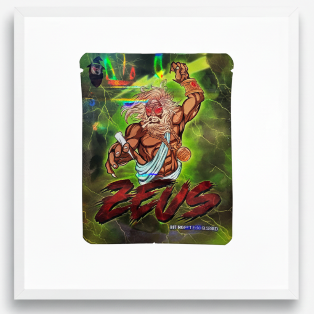 Zeus Mylar Bags Premium Card