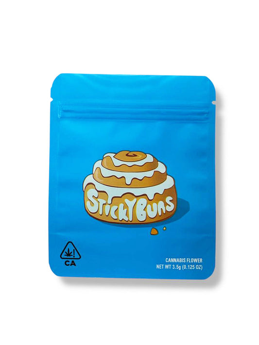 Cinnamon Roll Mylar Bags | 50pc 3.5g Exotic Resealable Storage Set Mylar Exoticz