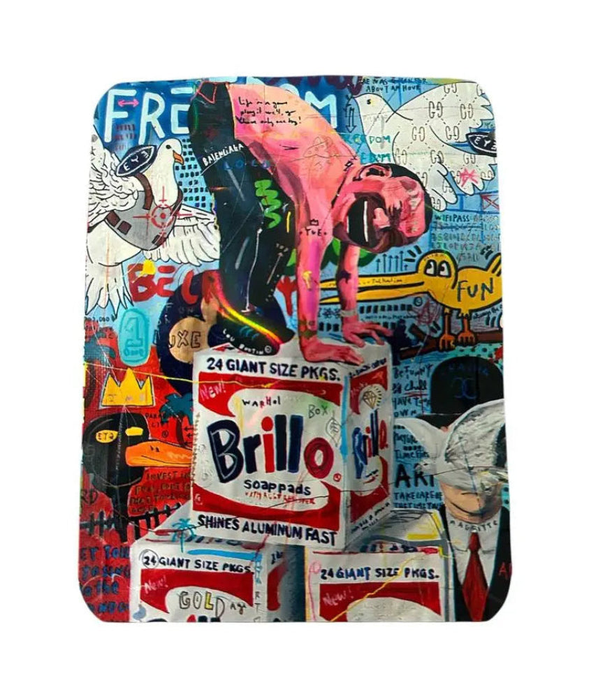 50-Pack 3.5g Exotic Mylar Bags – Brillo Edition Cartoon-Inspired