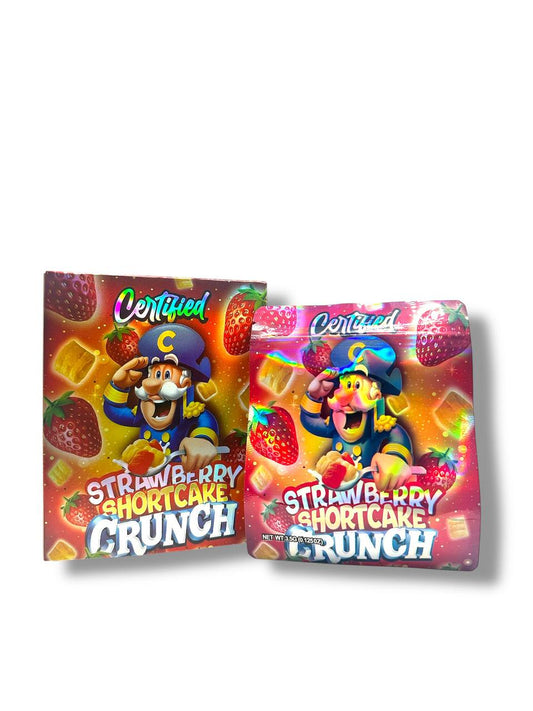 Strawberry Shortcake Captain Crunch Mylar Bags + Boxes | 100pc 3.5g Exotic Storage Set Mylar Exoticz