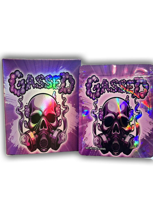 Gassed Mylar Bags + Boxes | 100pc 3.5g Exotic Resealable Storage Set – Limited Edition Mylar Exoticz