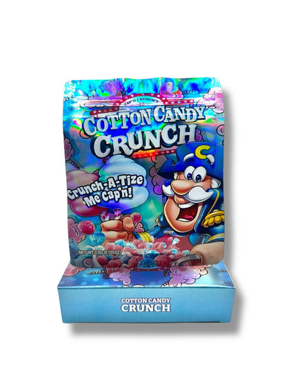 Cap’n Crunch Cotton Candy Mylar Bags + Boxes | 100pc 3.5g Exotic Resealable Storage Set Mylar Exoticz